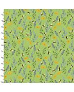Cotton Craft Fabric 110cm wide x 1m Feed The Bees Collection-Wildflowers