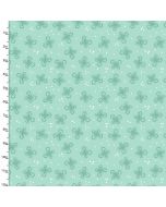 Cotton Craft Fabric 110cm wide x 1m Summer Song Collection-Mint Butterfly