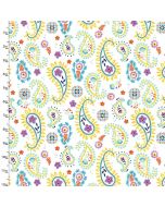Cotton Craft Fabric 110cm wide x 1m Summer Song Collection-Paisley
