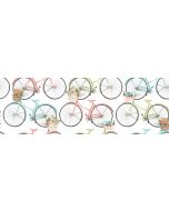 Cotton Craft Fabric 110cm wide x 1m Beach Travel Collection-Bicycles