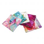 Metallic Fusion Collection Pink Pack of 5 Cotton Fat Quarters - Sewing Online FE0107
