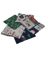 Believe Christmas Fat Quarter Bundle-Pack of 5 Cotton Fat Quarters  - Sewing Online FE0121