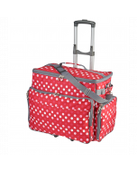 Sewing Online Sewing Machine Trolley Bag on Wheels, Red Polka Dot | 47 x 35 x 23cm | Sewing Machine Storage for Janome, Brother, Singer, Bernina, and Most Machines - PT750-RED-POLKA