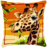 Cross Stitch Cushion Giraffe