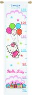 Counted Cross Stitch Height Chart Hello Kitty