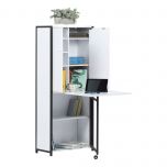 Craft Armoire with Fold Out Table Charcoal-White Sewing Online 13379