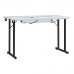 Rollaway Folding Craft & Sewing Table Black/White Sewing Online 13399