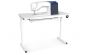 <strong>Gidget Folding Sewing Table</strong> <span>White Top with White Legs, Sewing Machine Table with Adjustable Platform, Folding Legs for Easy Storage/Transport Wheels, Quilting/Craft Table/Gaming/Computer Desk</span> <em>SewingOnline GIDGET2</em>