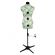 <strong>Adjustable Dressmakers Dummy</strong> <span>in a Green Hollyhock Fabric with Hem Marker, Dress Form Sizes 10 to 20, Pin, Measure, Fit and Display your Clothes on this Tailors Dummy</span> <em>Sewing Online 5908--</em>