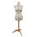 <strong>Adjustable Dressmakers Dummy</strong> <span>Rosebuds Floral Fabric with Natural Wooden Stand, Dress Form Sizes 6 to 22, Pin, Measure, Fit and Display your Clothes on this Tailors Dummy</span> <em>Sewing Online 5912--</em>