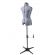 <strong>Adjustable Trouser Dressmakers Dummy</strong> <span>in a Geometric Blue on White Fabric with Hem Marker, Dress Form Sizes 10 to 20, Pin, Measure, Fit and Display your Clothes on this Tailors Dummy</span> <em>Sewing Online FG26---</em>