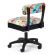 <strong>Hydraulic Sewing Chair with Underseat Storage</strong> <span>Blue/Multicolour Notions Design & Black Wooden Base, Lumbar Support, Lift Mechanism, 5 Star, 360deg, Swivel Base on Casters. Sewing Room/Home Office</span> <em>Sewing Online HT2015</em>