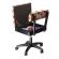 <strong>Hydraulic Sewing Chair with Underseat Storage</strong> <span>Multicolour Patchwork Design & Black Wooden Base, Lumbar Support, Lift Mechanism, 5 Star, 360deg, Swivel Base on Casters, Sewing Room/Home Office</span> <em>Sewing Online HT2018</em>