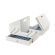 <strong>Medium Wooden Cantilever Sewing Box</strong> <span>White with Geometric Design Interior, 31x24x23cm, 3 Tier Storage and Organiser Box with Compartments for Sewing Supplies, Accessories, Thread, Needles, etc</span> <em>Sewing Online LW5190</em>