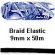 <strong>Black 50m Braided Elastic :: 9mm</strong> <em>Hemline E09-BLK</em>