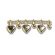<strong>Fancy Shape Heart Shaped Pearl Beading 12mm x 10 M Rolls :: Gold</strong> <em>Trimits EG452G</em>