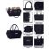<strong>Craft Organiser Bag</strong> <span>Black & White Triangle, Collapsible Caddy and Tote with Compartments for Sewing, Scrapbooking, Paper Craft and Art</span> <em>Everything Mary EVM12776-3</em>