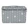 <strong>Sewing Box with Compartments</strong> <span>Grey Leaf Print, Collapsible Storage and Organiser Basket for Sewing Supplies, Accessories, Thread, Needles and Scissors</span> <em>Everything Mary EVM12861-1</em>