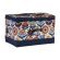 <strong>Sewing Box with Compartments</strong> <span>Navy & Multicolour Floral, Collapsible Storage and Organiser Basket for Sewing Supplies, Accessories, Thread, Needles and Scissors</span> <em>Everything Mary EVM12861-2</em>