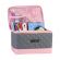<strong>Sewing Box with Compartments</strong> <span>Quilted Grey & Pink, Collapsible Storage and Organiser Basket for Sewing Supplies, Accessories, Thread, Needles and Scissors</span> <em>Everything Mary EVM13203-1</em>