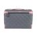 <strong>Sewing Box with Compartments</strong> <span>Quilted Grey & Pink, Collapsible Storage and Organiser Basket for Sewing Supplies, Accessories, Thread, Needles and Scissors</span> <em>Everything Mary EVM13203-1</em>