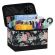<strong>Sewing Box with Compartments</strong> <span>Black Floral Design, Collapsible Storage and Organiser Basket for Sewing Supplies, Accessories, Thread, Needles and Scissors</span> <em>Everything Mary EVM13204-1</em>