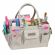 <strong>Craft Organiser Bag</strong> <span>Tan & White Dot, Collapsible Caddy and Tote with Compartments for Sewing, Scrapbooking, Paper Craft and Art</span> <em>Everything Mary EVM12776-1</em>