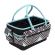 <strong>Craft Organiser Bag</strong> <span>Teal Geometric Stripe, Collapsible Caddy and Tote with Compartments for Sewing, Scrapbooking, Paper Craft and Art</span> <em>Everything Mary EVM9152-22</em>