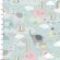<strong>Cotton Craft Fabric 110cm wide x 1m Small & Mighty Flannel Collection-Elephants & Rainbows</strong> <em>Sewing Online 17155-LT TURQ</em>