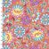 <strong>Cotton Craft Fabric 110cm wide x 1m Summer Song Collection-Mango Floral</strong> <em>Sewing Online 17266-MANGO</em>