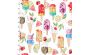 <strong>Cotton Craft Fabric 110cm wide x 1m Sweet Summertime Collection-Summertime Sweets</strong> <em>Sewing Online 22948-WHT</em>