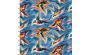 <strong>Cotton Craft Fabric 110cm wide x 1m Hummingbird Bouquet Collection-Fanciful Flyers</strong> <em>Sewing Online 22960-BLU</em>