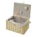 <strong>Medium Sewing Basket</strong> <span>Cream with Embroidered Buttons Lid | 26 x 19 x 15cm | Storage and Organiser Box with Compartments for Sewing Supplies, Accessories, Thread, Needles and Scissors</span> <em>Sewing Online FM-001</em>
