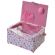 <strong>Medium Sewing Box</strong> <span>Pink and Blue Floral Fabric | 26 x 18 x 15cm | Storage and Organiser Basket with Compartments for Sewing Supplies, Accessories, Thread, Needles and Scissors</span> <em>Sewing Online GA1121M</em>