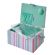 <strong>Medium Sewing Box</strong> <span>Multicolour Stripe Fabric | 26 x 18 x 15cm | Storage and Organiser Basket with Compartments for Sewing Supplies, Accessories, Thread, Needles and Scissors</span> <em>Sewing Online GA1122M</em>