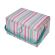<strong>Medium Sewing Box</strong> <span>Multicolour Stripe Fabric | 26 x 18 x 15cm | Storage and Organiser Basket with Compartments for Sewing Supplies, Accessories, Thread, Needles and Scissors</span> <em>Sewing Online GA1122M</em>