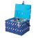 <strong>Large Sewing Box</strong> <span>Navy Spot Fabric | 31 x 23 x 20cm | Storage and Organiser Basket with Compartments for Sewing Supplies, Accessories, Thread, Needles and Scissors</span> <em>Sewing Online GA1123L</em>