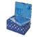 <strong>Medium Sewing Box</strong> <span>Navy Spot Fabric | 26 x 18 x 15cm | Storage and Organiser Basket with Compartments for Sewing Supplies, Accessories, Thread, Needles and Scissors</span> <em>Sewing Online GA1123M</em>