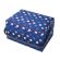 <strong>Medium Sewing Box</strong> <span>Navy Spot Fabric | 26 x 18 x 15cm | Storage and Organiser Basket with Compartments for Sewing Supplies, Accessories, Thread, Needles and Scissors</span> <em>Sewing Online GA1123M</em>