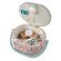 <strong>Medium Oval Sewing Box</strong> <span>Sewing O'Clock Floral Fabric | 24 x 20 x 15cm | Storage and Organiser Basket with Compartments for Sewing Supplies, Accessories, Thread, Needles and Scissors</span> <em>Sewing Online GA1124M</em>