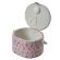 <strong>Medium Oval Sewing Box</strong> <span>Sewing O'Clock Floral Fabric | 24 x 20 x 15cm | Storage and Organiser Basket with Compartments for Sewing Supplies, Accessories, Thread, Needles and Scissors</span> <em>Sewing Online GA1124M</em>