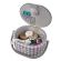 <strong>Medium Oval Sewing Box</strong> <span>Sewing O'Clock Check Fabric | 24 x 20 x 15cm | Storage and Organiser Basket with Compartments for Sewing Supplies, Accessories, Thread, Needles and Scissors</span> <em>Sewing Online GA1125M</em>