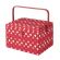 <strong>Large Sewing Box</strong> <span>Red Spot Fabric | 31 x 23 x 20cm | Storage and Organiser Basket with Compartments for Sewing Supplies, Accessories, Thread, Needles and Scissors</span> <em>Sewing Online GA1126L</em>