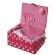 <strong>Medium Sewing Box</strong> <span>Red Spot Fabric | 26 x 18 x 15cm | Storage and Organiser Basket with Compartments for Sewing Supplies, Accessories, Thread, Needles and Scissors</span> <em>Sewing Online GA1126M</em>