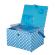 <strong>Large Sewing Box</strong> <span>Duck Egg Blue Polka Dot Fabric | 31 x 23 x 20cm | Storage and Organiser Basket with Compartments for Sewing Supplies, Accessories, Thread, Needles and Scissors</span> <em>Sewing Online GA1128L</em>