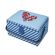 <strong>Medium Sewing Box</strong> <span>Blue Fabric with an Embroidered Button Heart Lid | 26 x 18 x 15cm | Storage and Organiser Basket with Compartments for Sewing Supplies, Accessories, Thread, Needles, Scissors</span> <em>Sewing Online GA1112M</em>