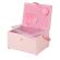 <strong>Medium Sewing Box</strong> <span>Pink Fabric with an Embroidered Floral Lid | 26 x 18 x 15cm | Storage and Organiser Basket with Compartments for Sewing Supplies, Accessories, Thread, Needles and Scissors</span> <em>Sewing Online GA1114M</em>