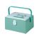 <strong>Medium Sewing Box</strong> <span>Green Fabric with a Sewing Machine Aplique Lid | 26x18x15cm | Storage and Organiser Basket with Compartments for Sewing Supplies, Accessories, Thread, Needles and Scissors</span> <em>Sewing Online GA1119M</em>