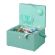 <strong>Medium Sewing Box</strong> <span>Green Fabric with a Sewing Machine Aplique Lid | 26x18x15cm | Storage and Organiser Basket with Compartments for Sewing Supplies, Accessories, Thread, Needles and Scissors</span> <em>Sewing Online GA1119M</em>