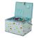 <strong>Large Sewing Box</strong> <span>Blue Cupcakes Print Fabric | 31 x 23 x 20cm | Storage and Organiser Basket with Compartments for Sewing Supplies, Accessories, Thread, Needles and Scissors</span> <em>Sewing Online MRL-18</em>